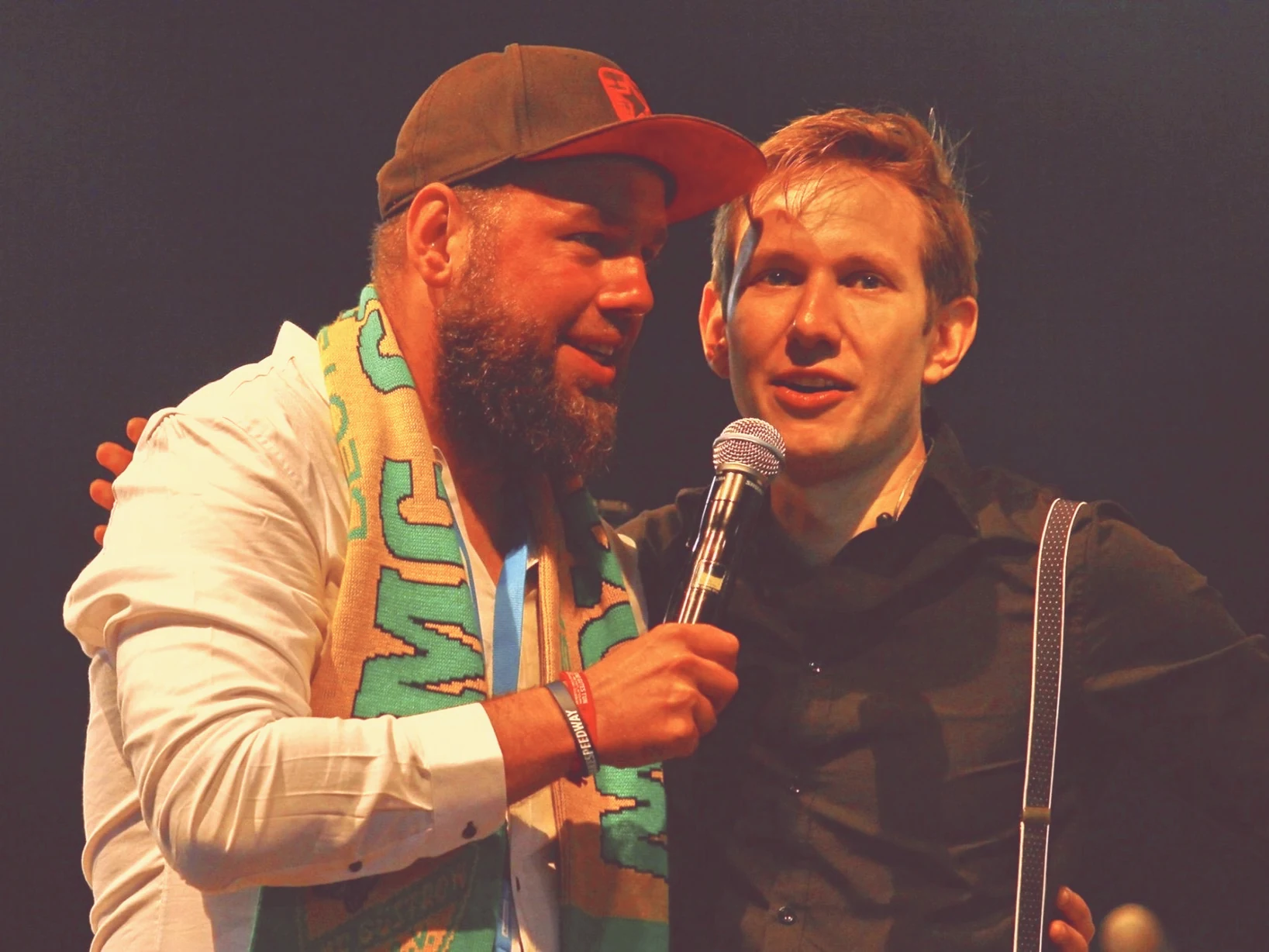 Basti Retzlaff als Moderator beim MC Güstrow e.V. mit Körner.